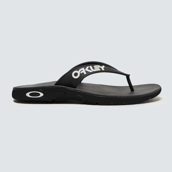 Oakley Men's B1B Flip Flop Black Sandals Size 9 - Picture 1 of 7